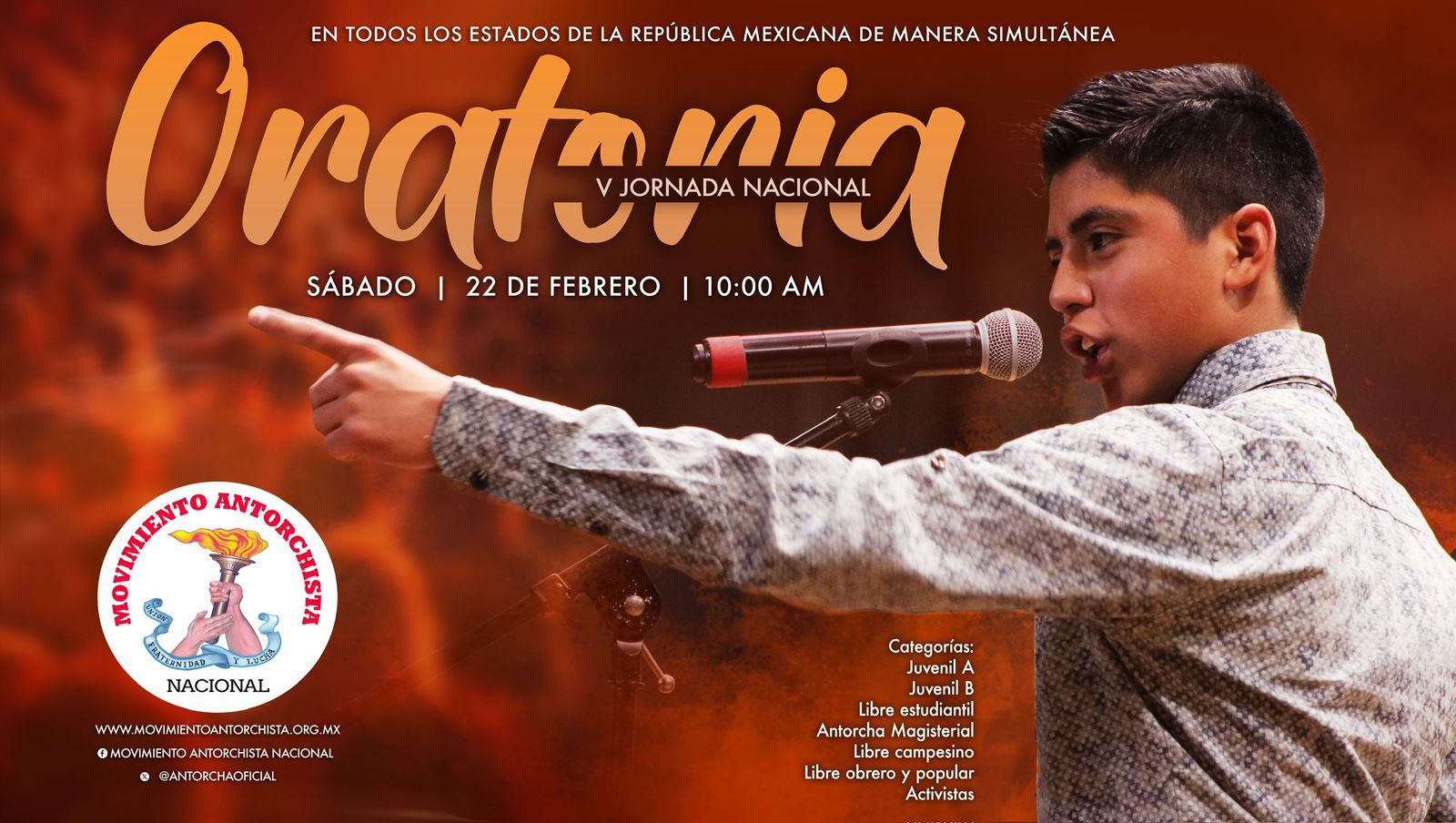 Anuncia Antorcha su V Jornada Nacional de Oratoria - El Portal Noticias