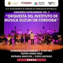 La Orquesta Suzuki volverá a maravillar a cordobeses en el Pedro Díaz ...